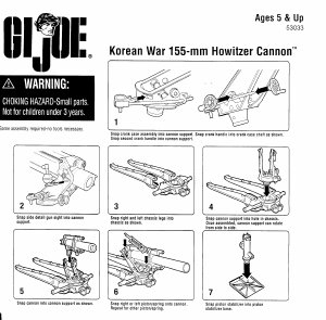 Handleiding Hasbro GI Joe Korean War 155-mm Howitzer Cannon