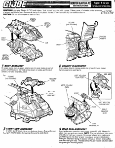 Manual Hasbro GI Joe Monster Blaster APC