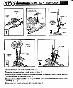 Manual Hasbro GI Joe Radar Rat