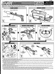 Manual Hasbro GI Joe Snake Eyes Battle Gear