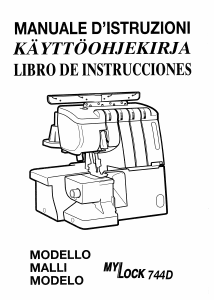 Manual de uso Janome MyLock 744D Máquina de coser