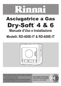 Manuale Rinnai RD-400E-IT Dry-soft 4 Asciugatrice