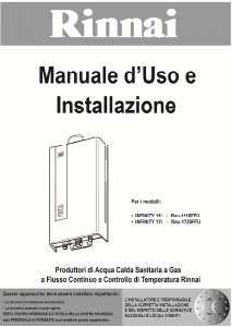 Manuale Rinnai Infinity 11i Caldaia a gas