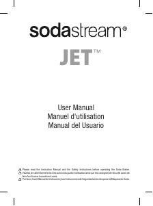 Manual de uso SodaStream Jet Gasificador de agua