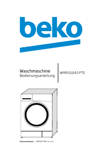 Bedienungsanleitung BEKO WMB 61643 PTE Waschmaschine