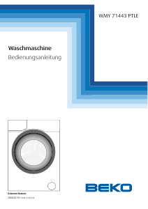 Bedienungsanleitung BEKO WMY 71443 PTLE Waschmaschine