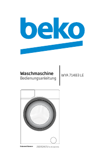 Bedienungsanleitung BEKO WYA 71483 LE Waschmaschine