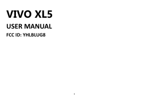 Manual BLU Vivo XL5 Mobile Phone