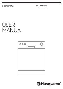 Manual Husqvarna QBC6254I Dishwasher