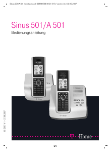 Bedienungsanleitung Telekom Sinus 501 Schnurlose telefon