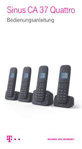 Bedienungsanleitung Telekom Sinus CA 37 Quattro Schnurlose telefon