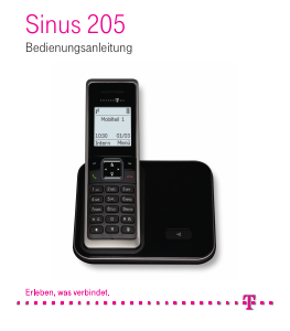 Bedienungsanleitung Telekom Sinus 205 Schnurlose telefon
