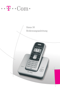 Bedienungsanleitung Telekom Sinus 30 Schnurlose telefon
