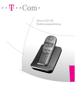 Bedienungsanleitung Telekom Sinus 2120 AB Schnurlose telefon