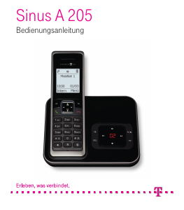 Bedienungsanleitung Telekom Sinus A 205 Schnurlose telefon