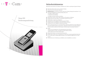 Bedienungsanleitung Telekom Sinus 900 Schnurlose telefon