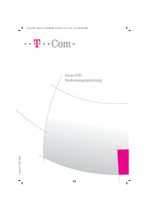Bedienungsanleitung Telekom Sinus 600 Schnurlose telefon