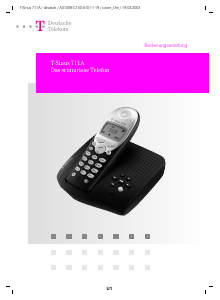Bedienungsanleitung Telekom T-Sinus 711A Schnurlose telefon
