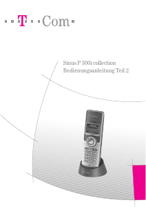 Bedienungsanleitung Telekom Sinus P 300i Collection Schnurlose telefon