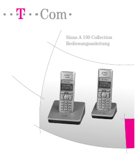Bedienungsanleitung Telekom Sinus A 100 Collection Schnurlose telefon