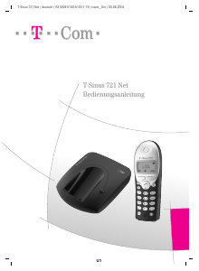 Bedienungsanleitung Telekom T-Sinus 721 Net Schnurlose telefon