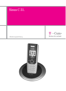 Bedienungsanleitung Telekom Sinus C 31 Schnurlose telefon