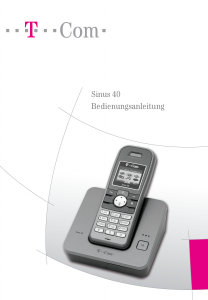 Bedienungsanleitung Telekom Sinus 40 Schnurlose telefon