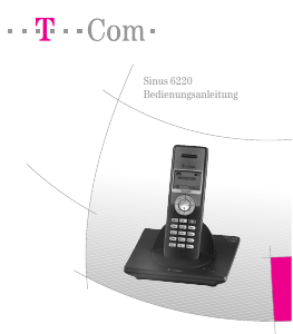 Bedienungsanleitung Telekom Sinus 6220 Schnurlose telefon