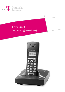 Bedienungsanleitung Telekom T-Sinus 520 Schnurlose telefon