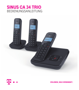 Bedienungsanleitung Telekom Sinus CA 34 Trio Schnurlose telefon