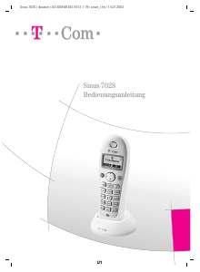 Bedienungsanleitung Telekom Sinus 702S Schnurlose telefon