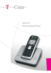 Bedienungsanleitung Telekom Sinus 50 Schnurlose telefon