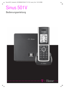 Bedienungsanleitung Telekom Sinus 501V Schnurlose telefon
