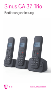 Bedienungsanleitung Telekom Sinus CA 37 Trio Schnurlose telefon
