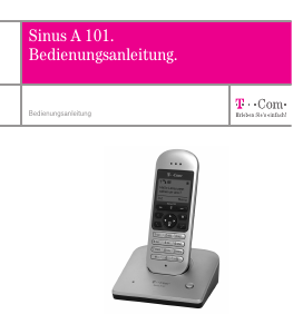 Bedienungsanleitung Telekom Sinus A 101 Schnurlose telefon