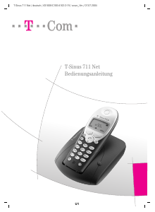 Bedienungsanleitung Telekom T-Sinus 711 Net Schnurlose telefon