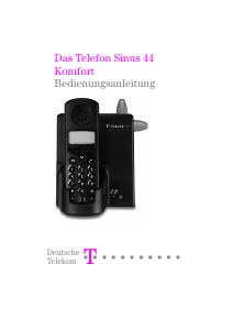 Bedienungsanleitung Telekom Sinus 44 Komfort Schnurlose telefon