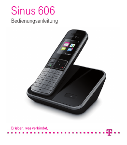 Bedienungsanleitung Telekom Sinus 606 Schnurlose telefon
