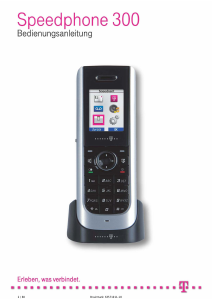 Bedienungsanleitung Telekom Speedphone 300 Schnurlose telefon
