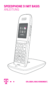 Bedienungsanleitung Telekom Speedphone 51 (mit basis) Schnurlose telefon