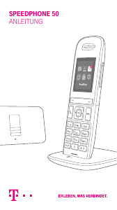 Bedienungsanleitung Telekom Speedphone 50 Schnurlose telefon