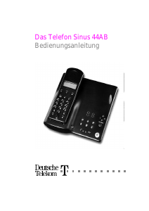 Bedienungsanleitung Telekom Sinus 44AB Schnurlose telefon