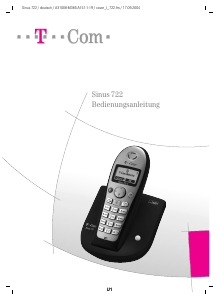 Bedienungsanleitung Telekom Sinus 722 Schnurlose telefon