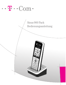 Bedienungsanleitung Telekom Sinus 900 Pack Schnurlose telefon