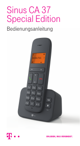 Bedienungsanleitung Telekom Sinus CA 37 Special Edition Schnurlose telefon