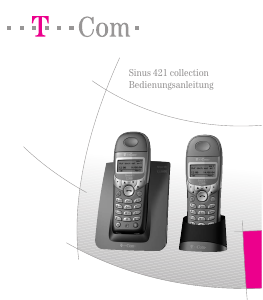 Bedienungsanleitung Telekom Sinus 421 Collection Schnurlose telefon
