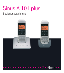 Bedienungsanleitung Telekom Sinus A 101 Plus 1 Schnurlose telefon