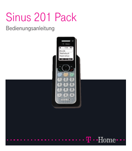 Bedienungsanleitung Telekom Sinus 201 Pack Schnurlose telefon
