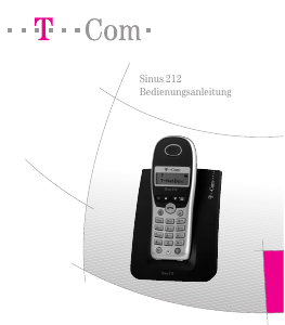 Bedienungsanleitung Telekom Sinus 212 Schnurlose telefon
