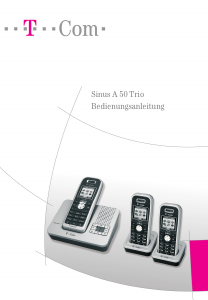 Bedienungsanleitung Telekom Sinus A 50 Trio Schnurlose telefon